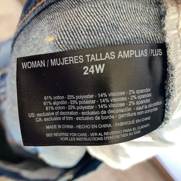 Gloria Vanderbilt Amanda Short w slimming panel denim flex 24W - Picture 17 of 17